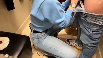 Big Ass And Big Tits Get A Real Creampie In The Fitting Room