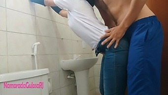 Latina And I Snuck Into The Restroom For A Steamy Encounter