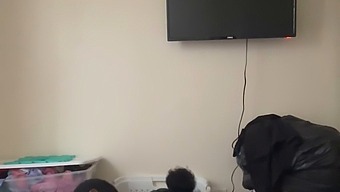 Unintentional Recording Of Young Ebony Pornstar'S Rough Sex Session