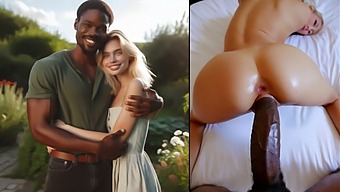 美しいブロンドの妻が、新しい恋人である黒人誘惑者に魅了される!